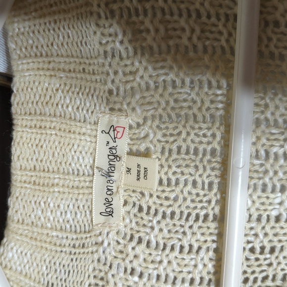 Love on a Hanger Striped Open front Long Cardigan Med Sleeveless - Picture 5 of 7